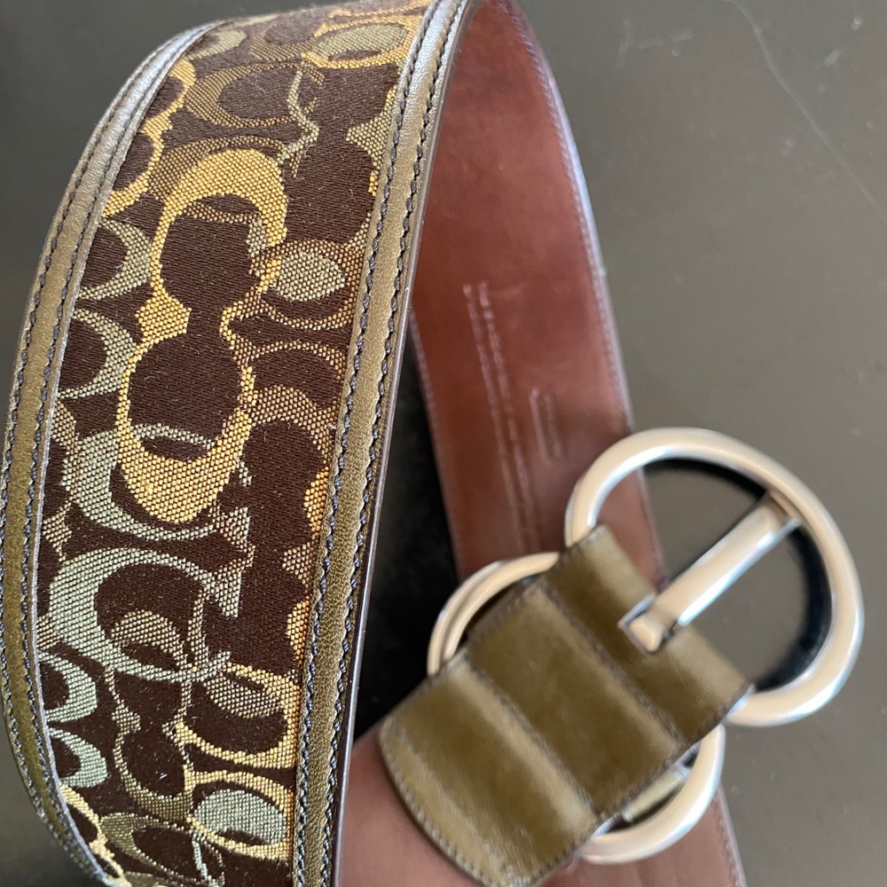 COACH CAMO BELT